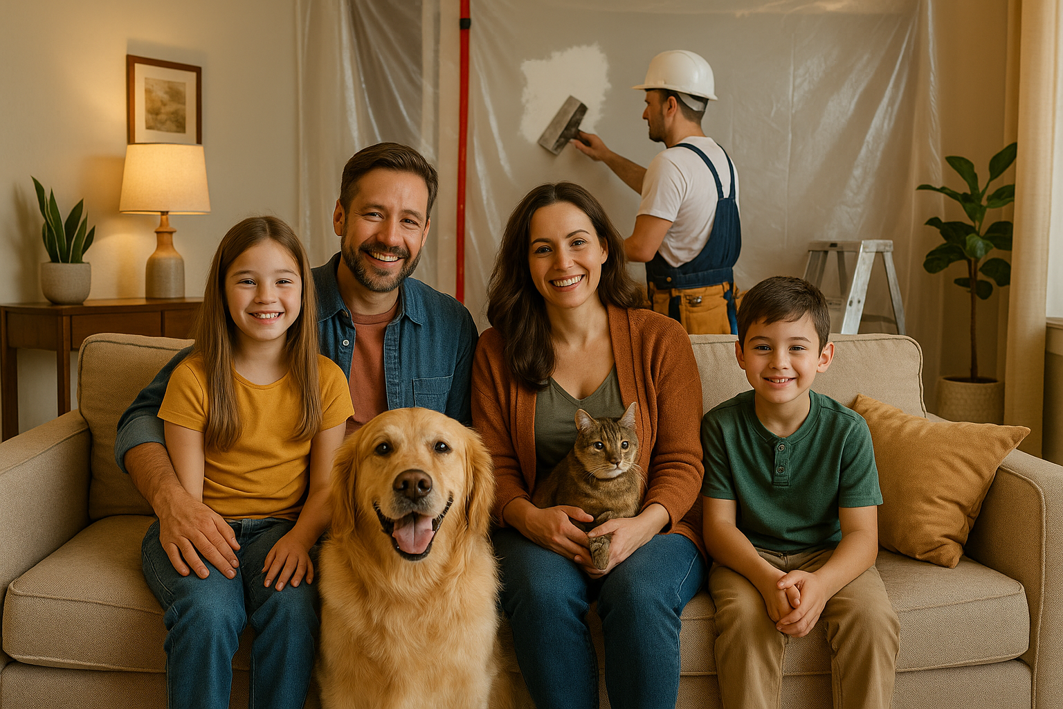 Keeping Your Phoenix Family and Pets Safe During Drywall Work